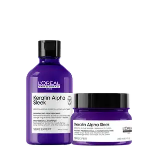 Kit L'Oréal Professionnel Keratin Alpha Sleek Duo (2 Produtos)