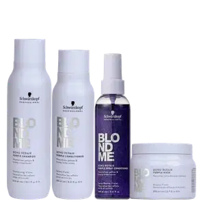Kit Schwarzkopf Professional BlondMe Bond Repair Purple (4 Produtos)
