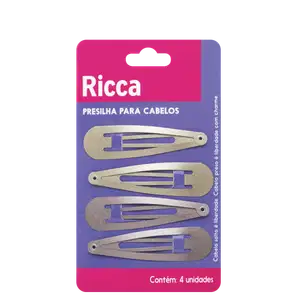 PRESILHAS TIC TAC RICCA METALLIC BLONDE 1765