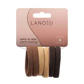 Lanossi Cappuccino Sem Metal - Elástico de Cabelo
