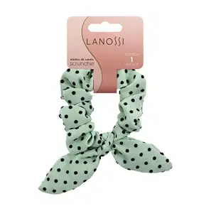 Lanossi Mint Green Poá - Scrunchie