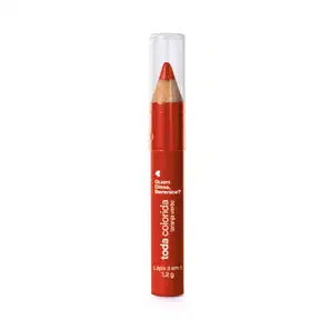 Lápis Multifuncional 3 Em 1 Laranja Verão Toda Colorida Quem Disse, Berenice? 1,2g