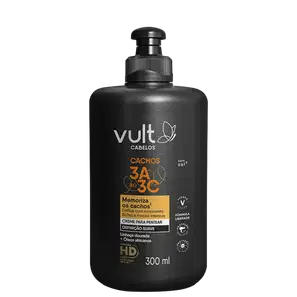 Vult Cabelos Cachos 3A ao 3C Definição Suave - Creme para Pentear