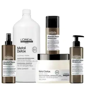 Ultimate Kit L'Oréal Professionnel Metal Absolut Repair Molecular Salon (5 Produtos)