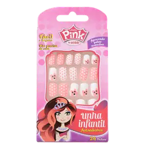 Kiss New York Pink Infantil Color Change Urso - Unhas Postiças