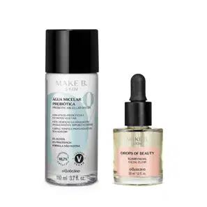 Combo Make B Cuidados Faciais: Solução Micelar Prebiótica, 110Ml + Make B Drops of Beauty Exilir Facial, 30Ml