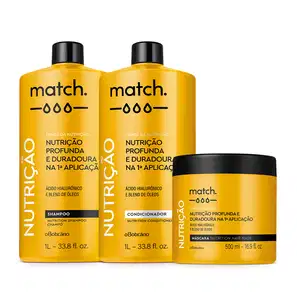 Combo Match Fonte Da Nutrição Fios Finos: Shampoo + Condicionador + Máscara Capilar