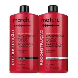 Combo Match SOS Reconstrução: Shampoo + Condicionador