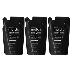 Combo o Boticário Match Refil Máscara Pós-Química (3 unidades)
