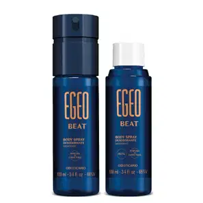 Combo Egeo Beat: Body Spray 100ml + Refil 100ml