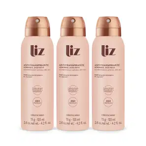 Kit o Boticário Liz Desodorante Antitranspirante Aerossol (3 Unidades)