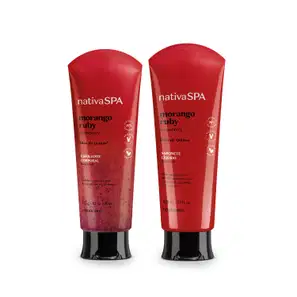Combo Nativa SPA Morango Ruby: Sabonete Líquido 200ml + Esfoliante Corporal 175g