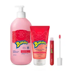 Combo Bubbaloo Morango (3 Itens)
