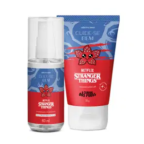 Combo Netflix Stranger Things: Aromatizador de Ambiente 60ml + Máscara Facial Peel Off 50g