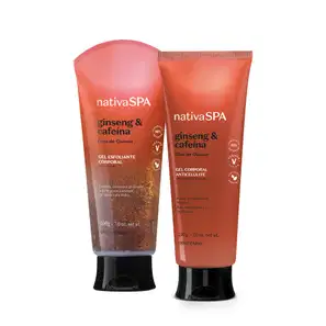 Combo Nativa SPA Ginseng e Cafeína: Loção Drenante 200ml + Gel Anticelulite 200g