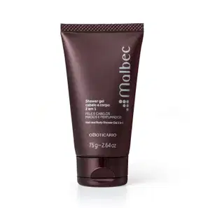 Shower Gel Cabelo e Corpo Malbec 75g