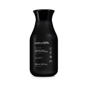Shampoo Vegano Reparação Pós-Química Nativa Spa Caviar 300ml