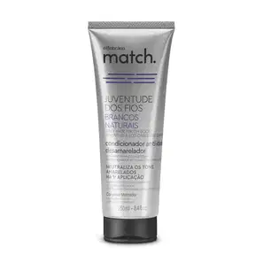 Condicionador Anti-Idade Desamarelador Match Juventude dos Fios Brancos Naturais 250ml