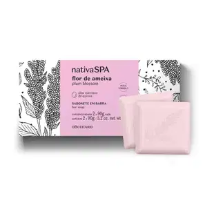 Sabonete em Barra Nativa SPA Flor de Ameixa 2 unidades de 90g