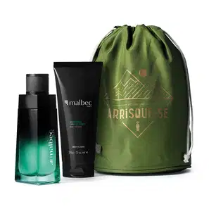Kit Presente Malbec Vert: Desodorante Colônia 100ml + Shower Gel 200g + Saquinho Organizador - DSC