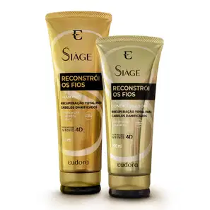 Combo Siàge Reconstrói os Fios: Shampoo 250ml + Condicionador 200ml
