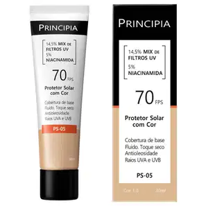 Principia PS-05 FPS 70 Cor 1.0 - Protetor Solar com Cor