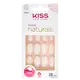 Kiss New York Salon Naturals Amendoada Médio - Unhas Postiças (28 Unidades) (1)
