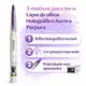Lápis Holográfico Para Olhos Luisance Aurora Com Apontador Purpura Ref. L17005 (4)