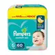 Fralda Pampers Confort Sec G 60 unidades