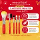 Kit Com 5 Pincéis Para Maquiagem Macrilan Princess Kp9-6 Azul (5)