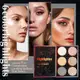 Kit Paleta 55 Cores Sombras Gloss Contorno Corretivo e Iluminador ElaShopp Preto (1)