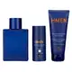 Kit H Men Deo Colônia + Desodorante Roll-On H-Men + Balm Pós Barba Refrescante H-Men
