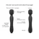 Twist Vibrador Varinha 2 em 1 Recarregável com Cabeça Flexível Black (1)