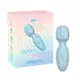 Vibrador Varinha Mágica Recarregável com 10 Modos de Vibração e Toque Aveludado Intt - Azul (1)