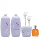 Kit Alfaparf Semi Di Lino Smooth Smoothing - Shampoo & Condicionador 1 Litro + Máscara 500ml + Óleo 100ml + Válvula Pump (1)