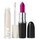 Kit M·A·C MACximal Satin Violet Vapor + Lipglass Airshine Frosting (2 Produtos)