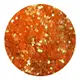 Glitter Mini Confete Flocado Laranja Tropical 3g