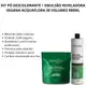Kit Pó Descolorante + Emulsão Reveladora Vegana Acquaflora 30 Volumes 900ml (2)