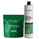 Kit Pó Descolorante + Emulsão Reveladora Vegana Acquaflora 30 Volumes 900ml (1)