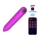 Vibrador Bullet Inteligente 10 Modos, Controle Via App e Recarregável Cor Roxo (1)