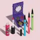Combo QDB As Meninas Superpoderosas: Mini Paleta de Sombras 4g + 3 Canetas Delineadoras 0,4g cada + Lip Oil Translúcido 9,5ml (2)
