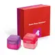 Combo Presente Balm Labial Cuide-se Bem Feira: Amoruda 6,2g + Framboesa 6,2g + Caixa de Presente