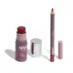 Combo By Nah Cardoso:  Lápis Contorno Labial Marrom Brave 1,1g +  Blush Stick Rosa Charming 5g
