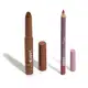 Combo By Nah Cardoso: Gloss Labial Marrom Cocoa Melt 2,4ml + Lápis Contorno Labial Rosa Bold 1,1g