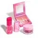 Combo Make Cor De Rosa: Hidratante Labial 9g + Blush Jelly Bordô 5g + Paleta De Maquiagem Multifuncional Rosa 7g (1)