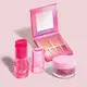 Combo Make Cor De Rosa: Hidratante Labial 9g + Blush Jelly Bordô 5g + Paleta De Maquiagem Multifuncional Rosa 7g (2)