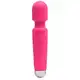Vibrador massageador varinha em silicone com 20 modos de vibração Cor PINK (2)