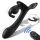 Vibrador Strapless Duplo Lord Rabbit S-Hande 3 Motores com Controle Remoto USB Cor Preto (3)