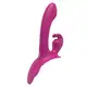 Vibrador Strapless Duplo Lord Rabbit S-Hande 3 Motores com Controle Remoto USB Cor Vinho (1)