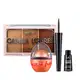 Combo Vult Make: Paleta de Rosto Multifuncional Camila Loures 15,5g + Iluminador 3 em 1 Vult Fun Rosé Iluminada 6,5g + Delineador Líquido Preto 2,5ml